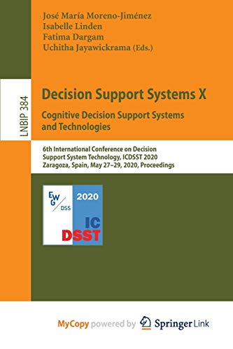 Decision Support Systems X: Cognitive Decision Support Systems and ...