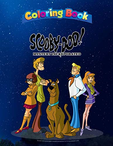 Coloring Book: Kids Scooby-Doo Mystery Incorporated Mystery Gang ...