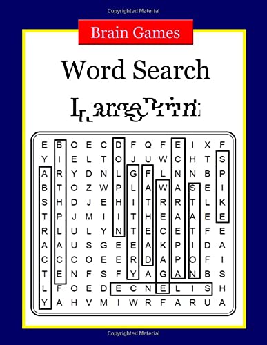 Brain Games - Word Search Large Print: Word Searches to Challenge Your ...