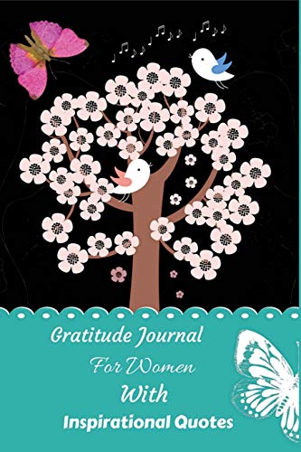 Gratitude Journal For Women With Inspirational Quotes: Pink Trees Cover