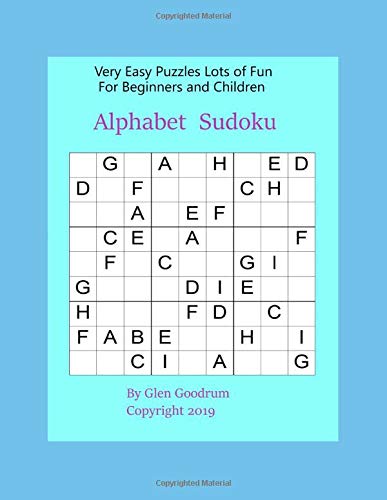 Alphabet Sudoku: Very Easy Puzzles Lots of Fun for Beginners and ...