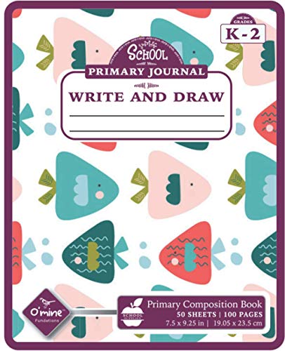 Note Books Mine O’Mine Lefty Notebooks | Kindergarten Journal with Drawing Area and ...