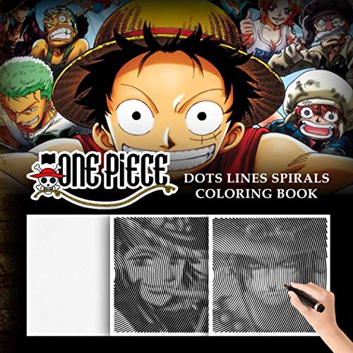 One Piece Dots Lines Spirals Coloring Book Best Anime Coloring Books