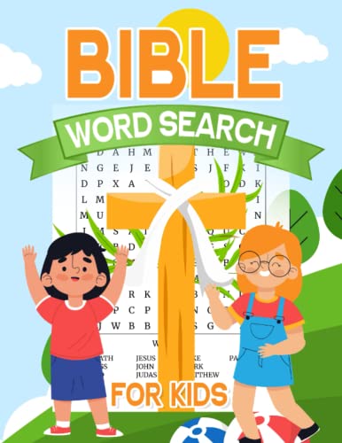 Bible Word Search For Kids: Large Print Bible Word Find Puzzles For ...