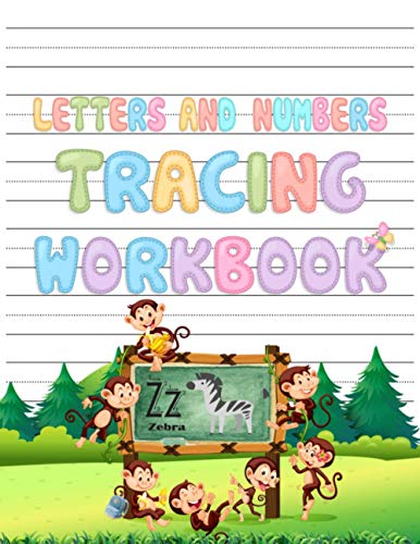 Letters and Numbers Tracing Workbook: Preschool handwriting Workbook ...