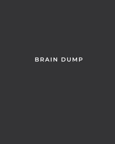 Brain Dump: Single Subject Notebook - Black by April Jones Publishing