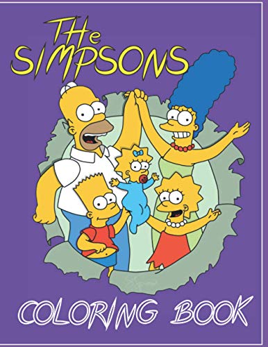 The Simpsons COLORING BOOK: Hight quality activity for kids 2-8 Ages ...