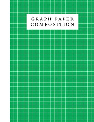 Graph Paper Composition Notebook Green (Pigment) Color Background Cover