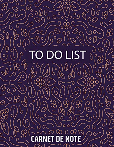Carnet To Do List: Planificateur des Tâches | Gestion des Courses ...