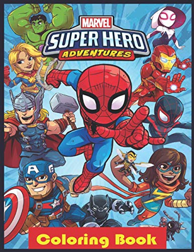 Marvel Super Hero Adventures Coloring Book: Excellent Super hero ...