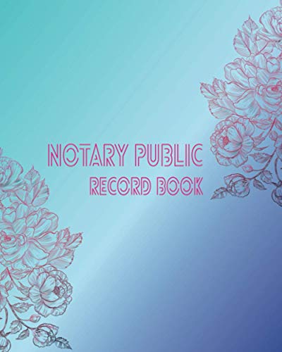 Notary Public Record Book Notary Book Journal Notary Public Logbook 