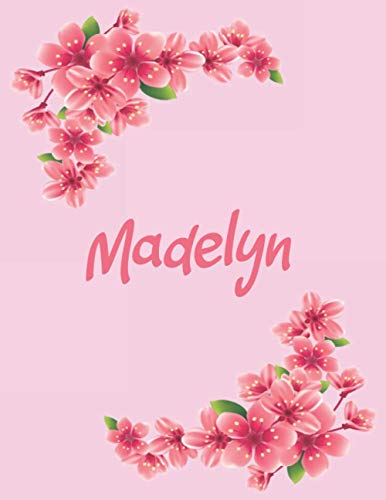 Madelyn Floral Sketchbook: Personalized Floral Sketchbook with Madelyn ...