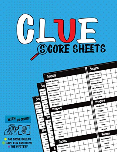 Clue Score Sheets: Score Pad for Clue Board Game with New Character Dr ...