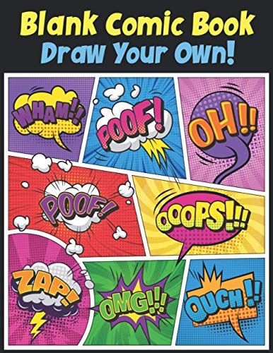 Blank Comic Book Draw Your Own: Awesome Comics Creator Book | Blank ...