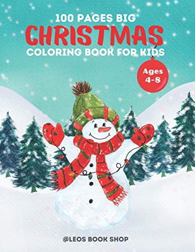 100 Pages Big Christmas Coloring Book For Kids: My frist Big Christmas ...