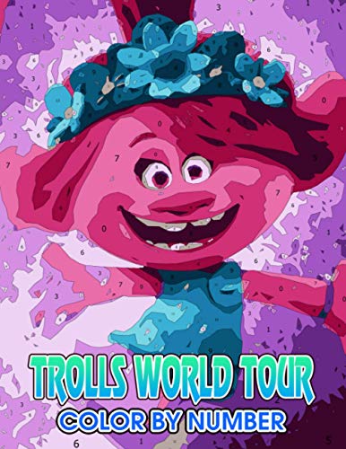 Trolls world tour Color by Number: Trolls world tour Color Book An ...