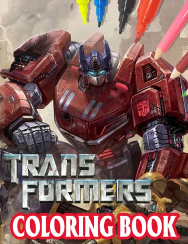 Transformers Coloring Book: Perfect Coloring Book For Adults and Kids ...