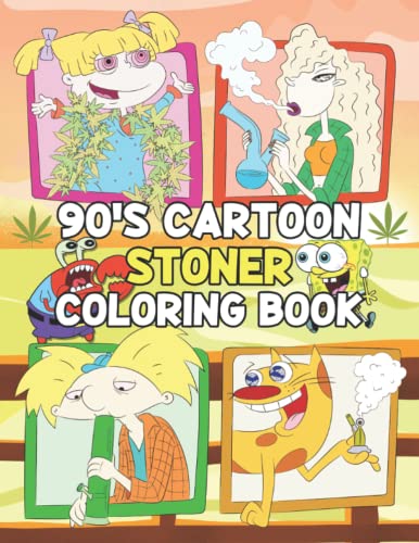 90s Cartoon Stoner Coloring Book - 96503277 