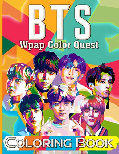 Bts Coloring Book: WPAP Color Quest BTS Color Wonder Creativity ...