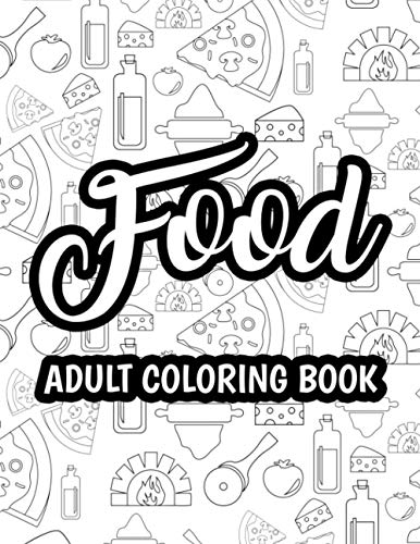 Food Adult Coloring Book Relaxing - 96553999 