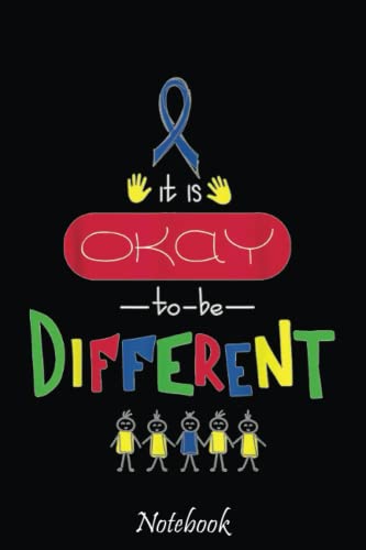 It's Ok To Be Different Autism Awareness Notebook Retro: Notebook ...