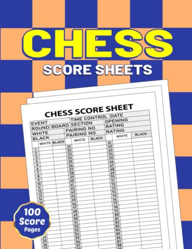 Chess Score Sheets: 100 Large Chess Score Pads for Scorekeeping - Chess ...