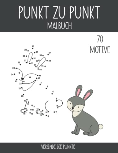 Punkt zu Punkt Malbuch: Verbinde die Punkte I Dot to Dot Erwachsene
