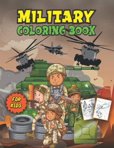 Military Coloring book: Military Colouring Pages for Kids with 30
