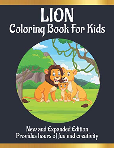 Lion Coloring Book For Kids: Awesome Lion Coloring Books with Fun Easy ...