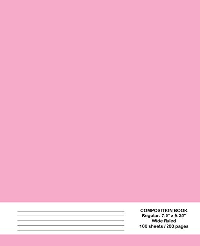 Composition Book: Pink, Wide Ruled by Norman Hill | Goodreads