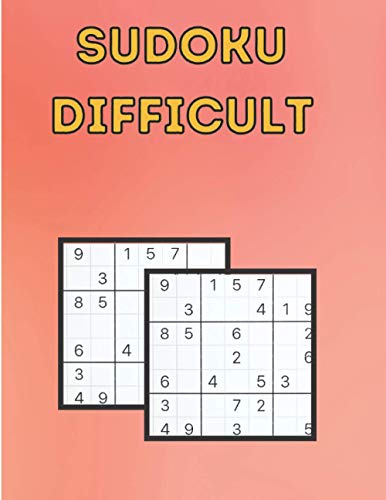 Sudoku Difficult Sudoku Puzzle Books Difficult 100 Medium To Hard 