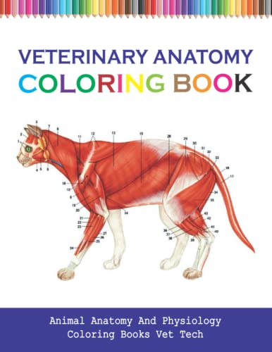 Veterinary Anatomy Coloring Book: Animal Anatomy And Physiology