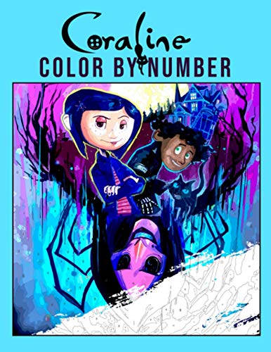 Coraline Color by Number: Stop-Motion Animated Dark Fantasy Horror Film ...