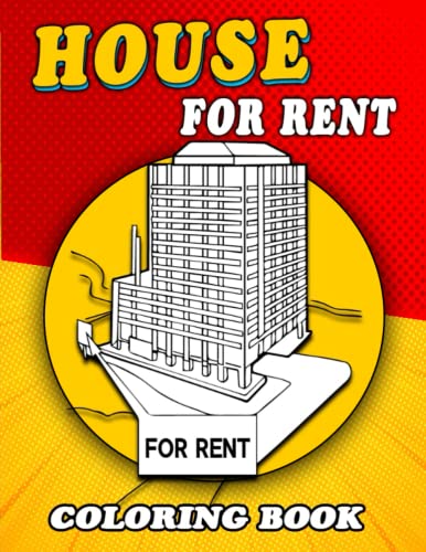 House For Rent Coloring Book: A Awesome Coloring Book For Adults ...