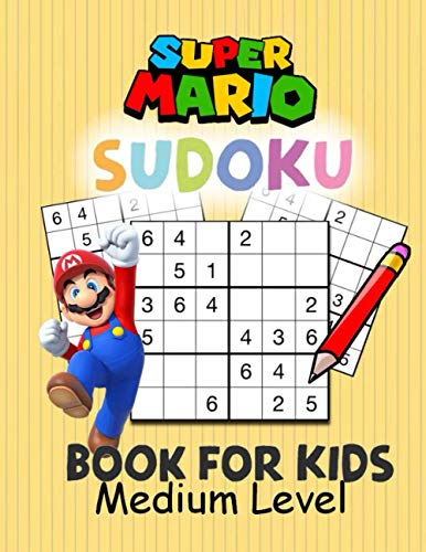 Super Mario Sudoku Book For Kids Medium Level Significantly Improves 