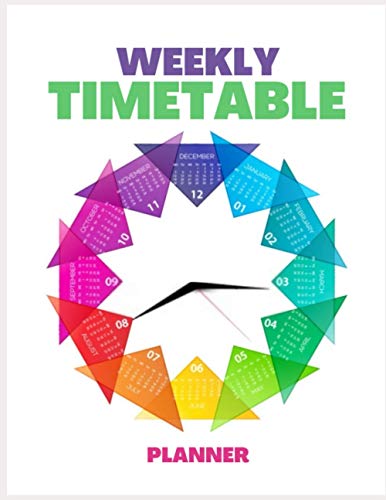 WEEKLY TIMETABLE PLANNER: Weekly Notebook Planner - Timetable Schedule ...