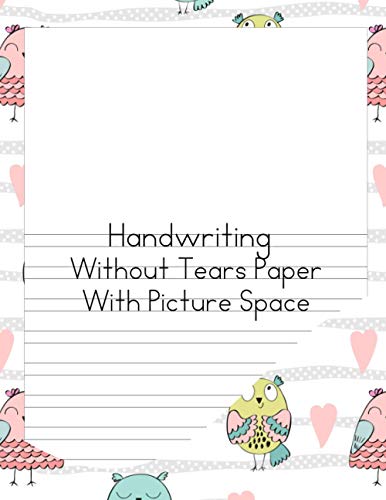 Handwriting Without Tears Paper with Picture Space: Double Lines Paper ...