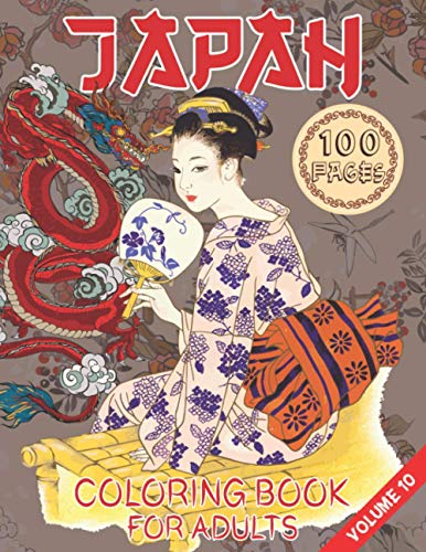Japan Coloring Book For Adults: A Fun, Easy, And Relaxing Coloring Gift