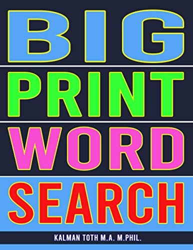 Big Print Word Search: 133 Extra Large Print Entertaining Themed ...
