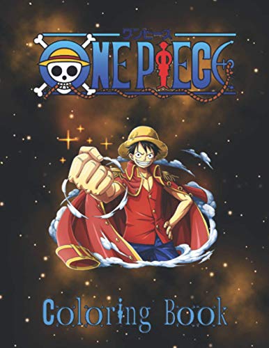 One Piece Coloring Book: 100+coloring pictures for kids and adults with all favorite One Piece ...