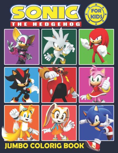 Sónic the hedgehog Coloring Book for Kids: Sónic JUMBO Coloring Book | Fun Coloring Pages ...