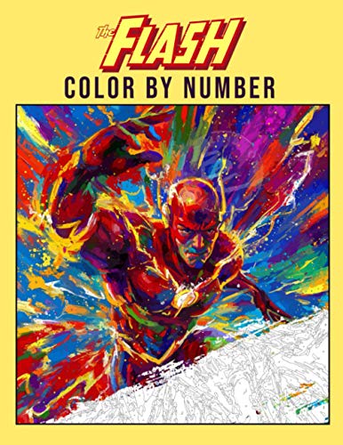 The Flash Color by Number: Superhero DC Comics Illustration Color ...