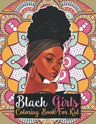 Black Girls Coloring Book For Kids: African American Coloring Pages ...