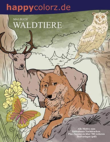 Entdecke die Magie des Waldes mit Kostenlosen Ausmalbildern für Waldtiere!