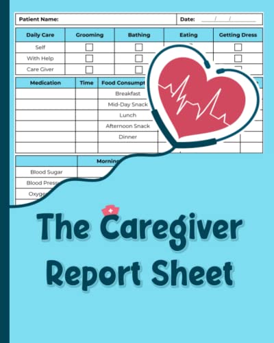 The Caregiver Report Sheet: Caregiver Organizer Medical Log Book For