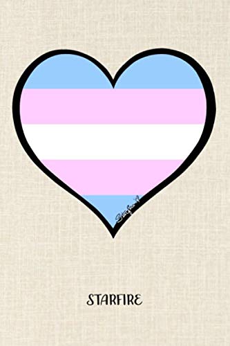 Trans Pride: Trans Pride Flag Heart Blank & Lined Journal Notebook for ...