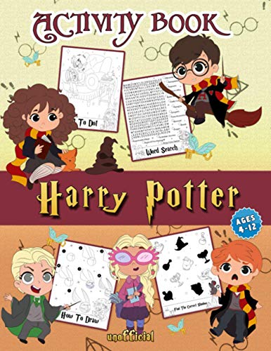 Harry Potter Activity Book: | For Ages 4-12 | Coloring, How to Draw ...