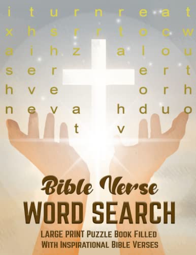 Bible Verse Word Search: LARGE PRINT Puzzle Book Filled With ...