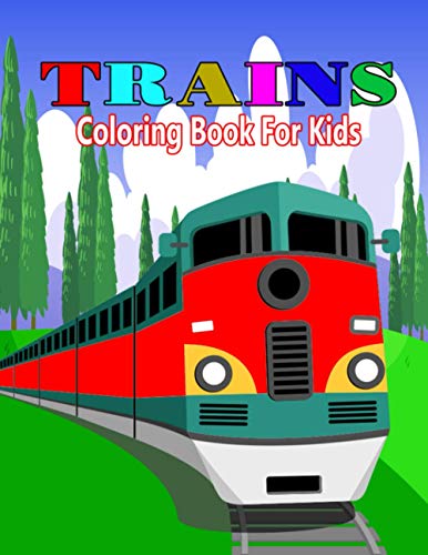 Trains Coloring Book For Kids: A Train Colouring Book for Toddlers ...