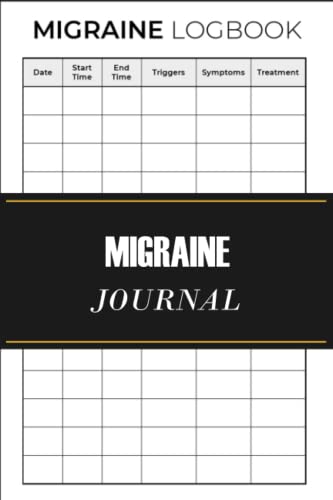 Migraine Journal: Migraine Diary, Migraine Tracking Journal, Chronic ...